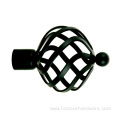 28"- 48" Curtain Rod with Twist Cage Spire